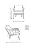 John Lewis Frome Armchair, Light Leg, Caramel
