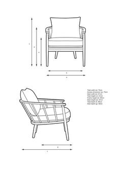 John Lewis Frome Armchair, Light Leg, Caramel - view 2, Caramel