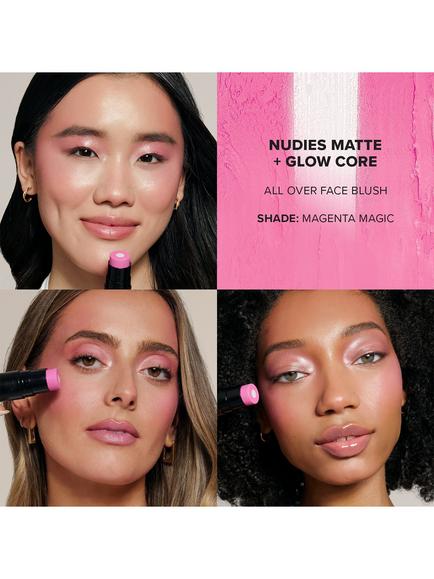 Nudestix Nudies Matte Glow + Core All Over Face Blush Colour - view 2, Magenta Magic