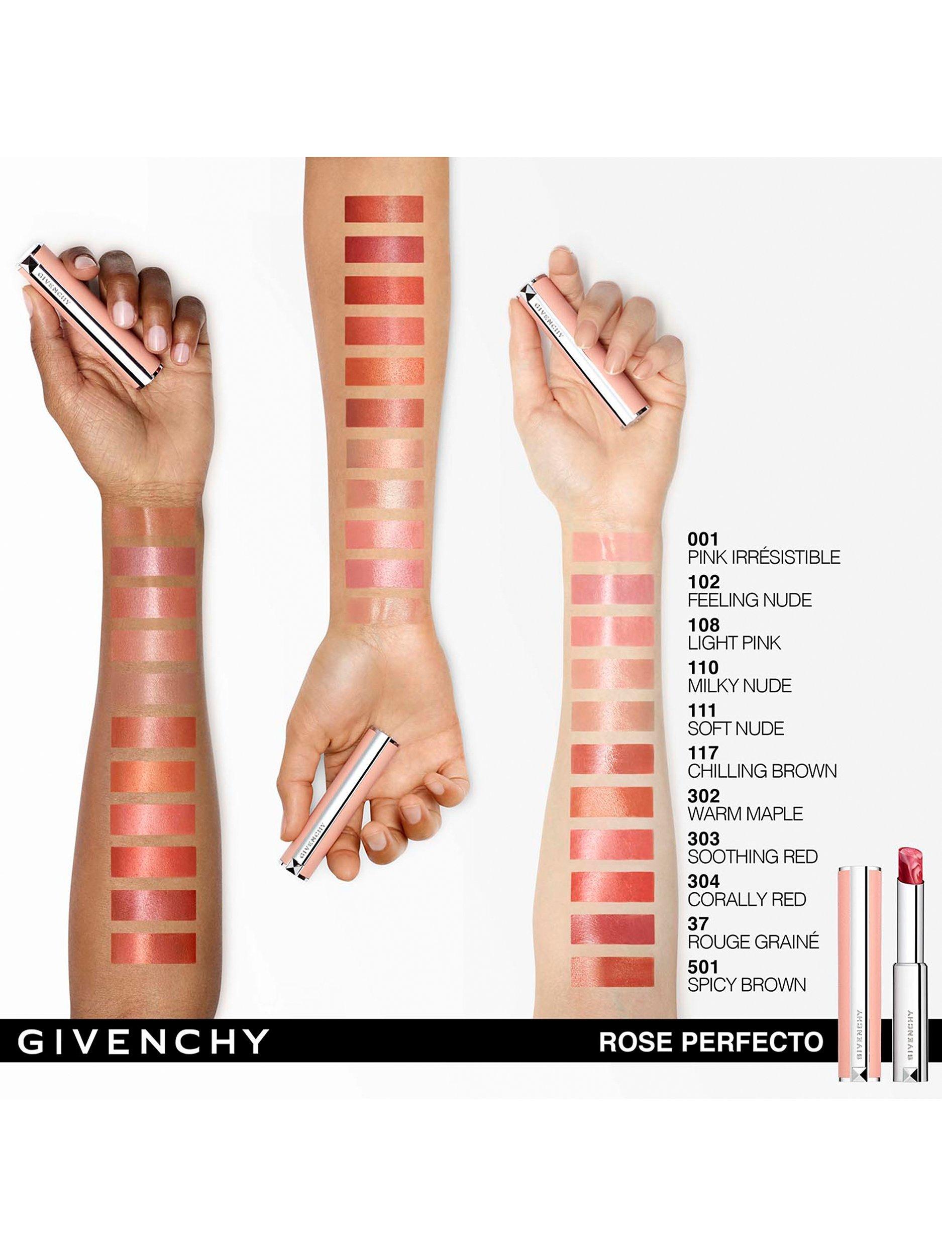 Product image 5 of 7, which shows Givenchy Rose Perfecto Beautifying Lip Balm, N304 Coral Red