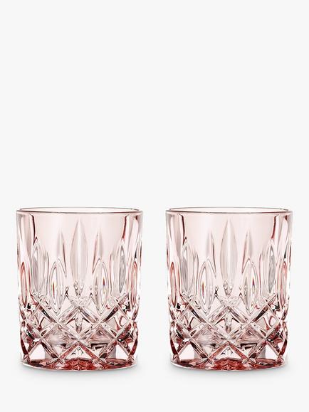Nachtmann Noblesse Whisky Glass Tumbler, Set of 2, 295ml, Rose