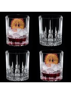 Spiegelau Perfect Serve Double Old Fashioned Tumbler Glass, Set of 4, 370ml, Clear - view 2, Clear