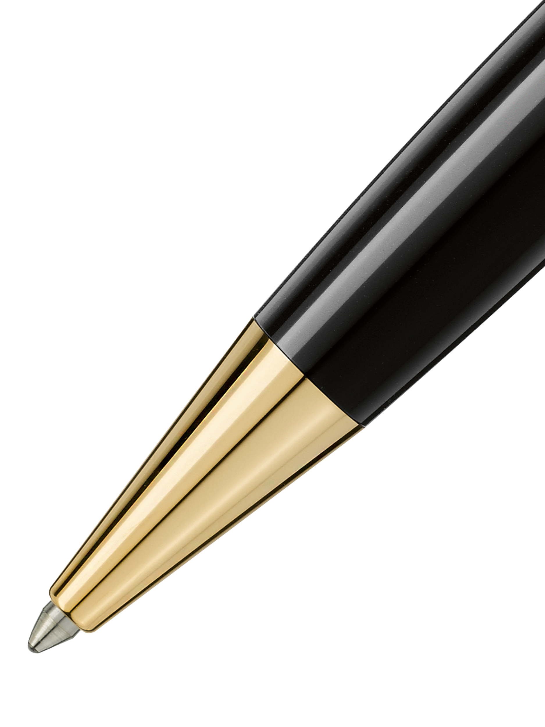 Product image 3 of 4, which shows Montblanc Meisterstück Gold Coated Classique Ballpoint Pen, Black
