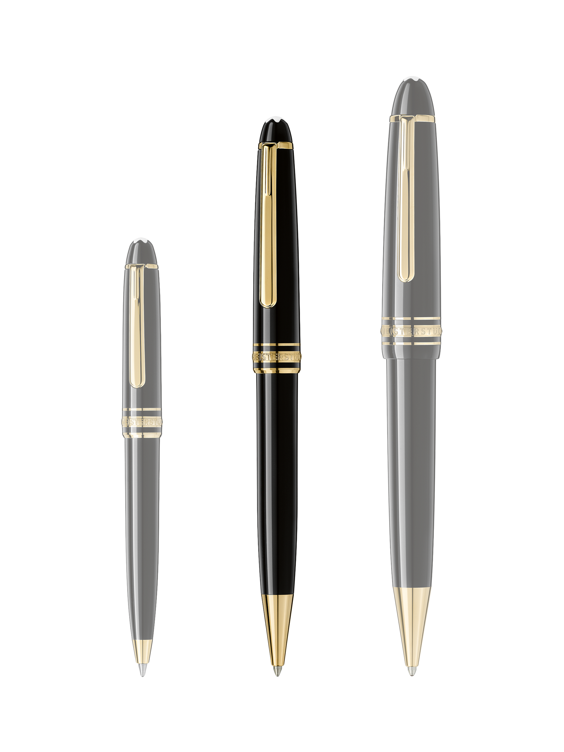 Product image 4 of 4, which shows Montblanc Meisterstück Gold Coated Classique Ballpoint Pen, Black