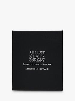 Selbrae House Highland Cow Leather Hip Flask - view 2, 