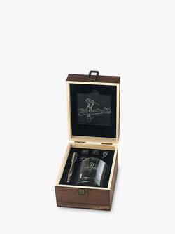 Selbrae House Golf Slate Coaster & Whisky Glass Tumbler Gift Set, 