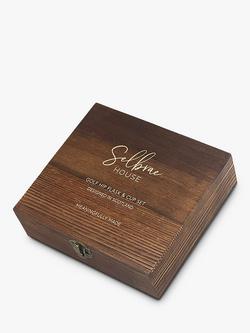 Selbrae House Golf Stainless Steel Hip Flask & Cup Set - view 2, 