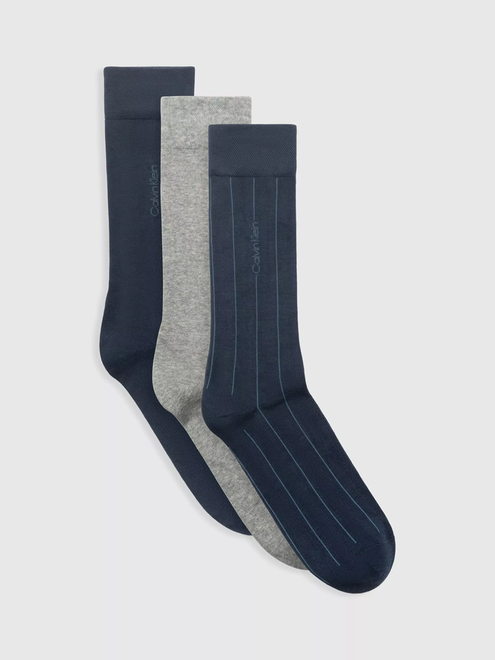 Calvin Klein Classic Socks Gift Box Pack of 3 Blue Multi