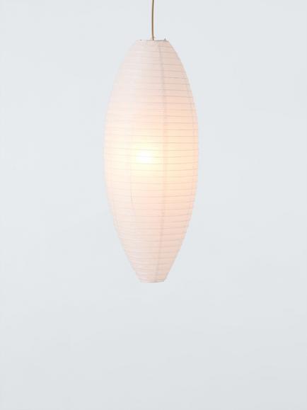 John Lewis Easy-to-Fit Oval Paper Ceiling Shade, White, White
