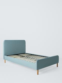 John Lewis Bonnie Upholstered Bed Frame, Small Double, Textured Weave Blue