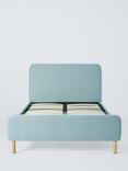 John Lewis Bonnie Upholstered Bed Frame, Small Double, Textured Weave Blue