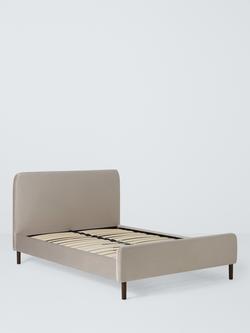 John Lewis Bonnie Upholstered Bed Frame, Double, Deep Velvet Mink