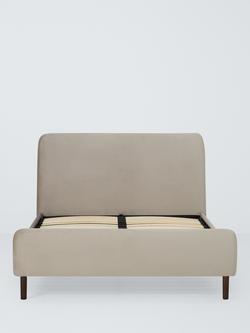 John Lewis Bonnie Upholstered Bed Frame, King Size - view 2, Deep Velvet Mink