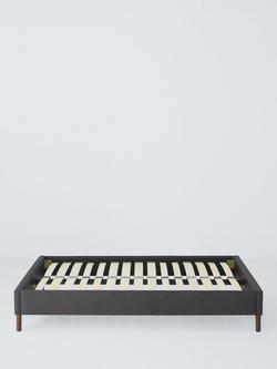 John Lewis Bonnie Platform Bed Frame, King Size, Brushed Tweed Charcoal - view 2, Brushed Tweed Charcoal