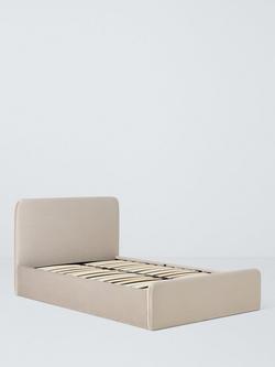 John Lewis Bonnie Ottoman Storage Upholstered Bed Frame, Small Double, Deep Velvet Mink