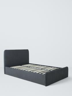 John Lewis Bonnie Ottoman Storage Upholstered Bed Frame, Small Double, Brushed Tweed Charcoal