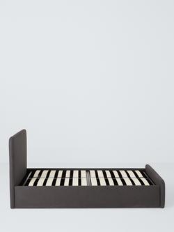 John Lewis Bonnie Ottoman Storage Upholstered Bed Frame, King Size - view 2, Brushed Tweed Charcoal