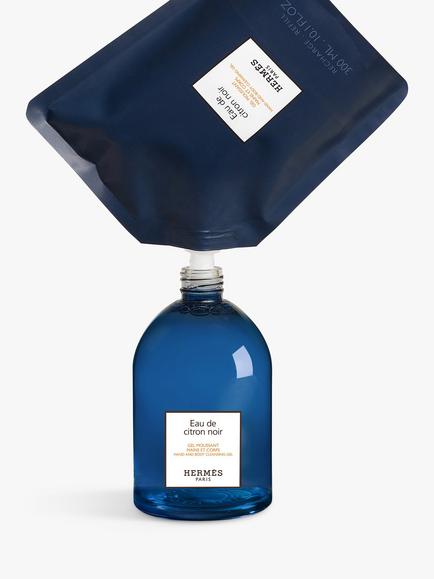 Hermès Eau de Citron Noir Hand and Body Cleansing Gel Refill, 300ml - view 2, 