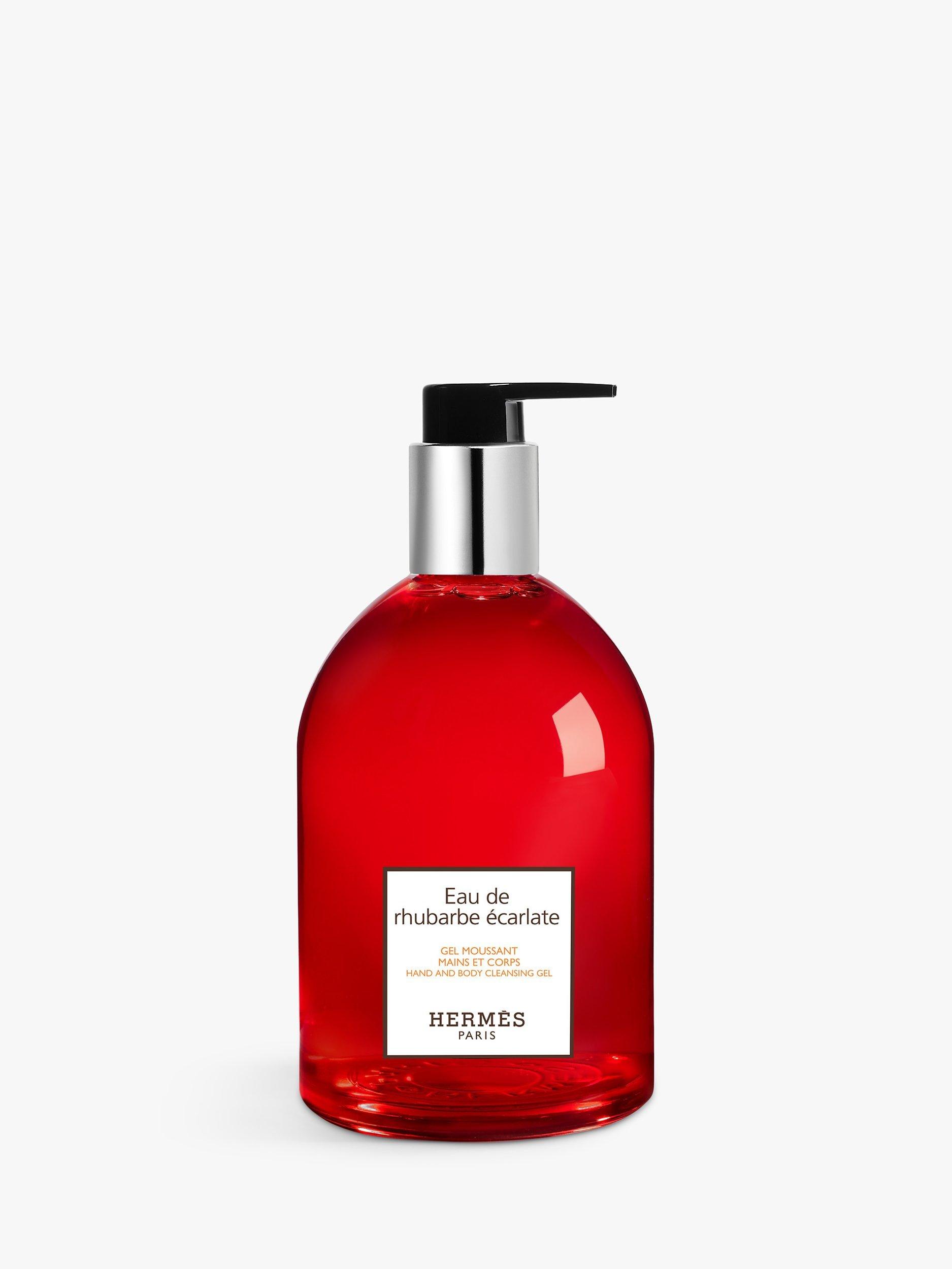 Product image 1 of 4, which shows Hermès Eau de Rhubarbe Écarlate Hand and Body Cleansing Gel, 300ml