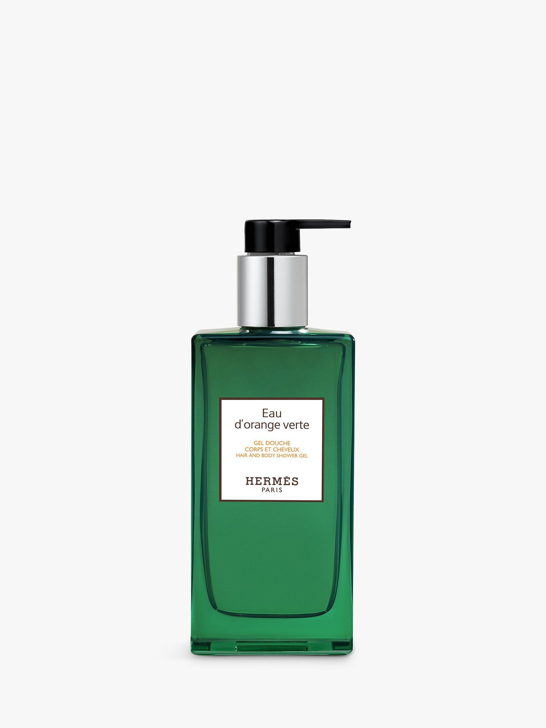 Product image 1 of 4, which shows Hermès Eau d'Orange Verte Hair & Body Shower Gel, 200ml