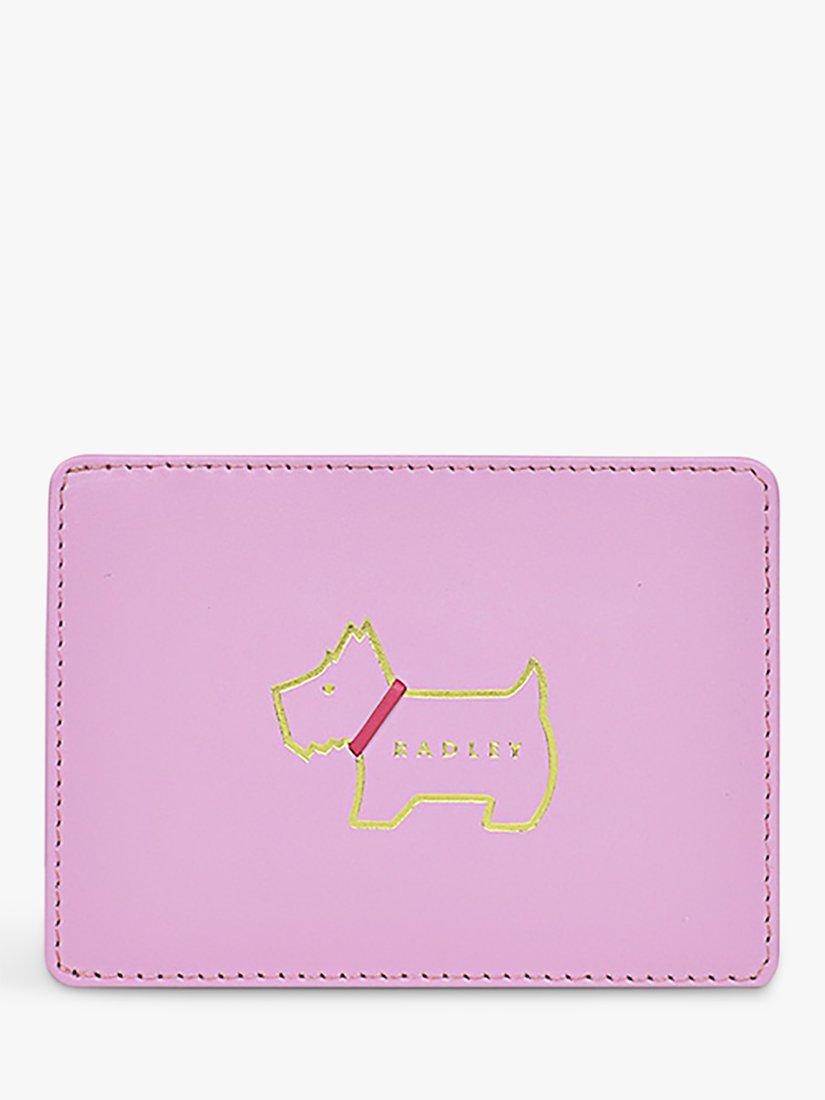 Radley Heritage Dog Outline Small Travel Cardholder, Pink