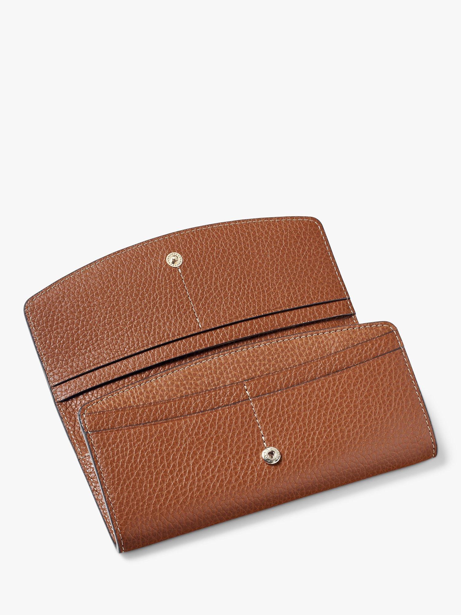 Product image 4 of 5, which shows Aspinal of London Essential Pebble Leather Purse, Tan