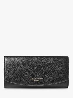 Aspinal of London Essential Pebble Leather Purse, Black