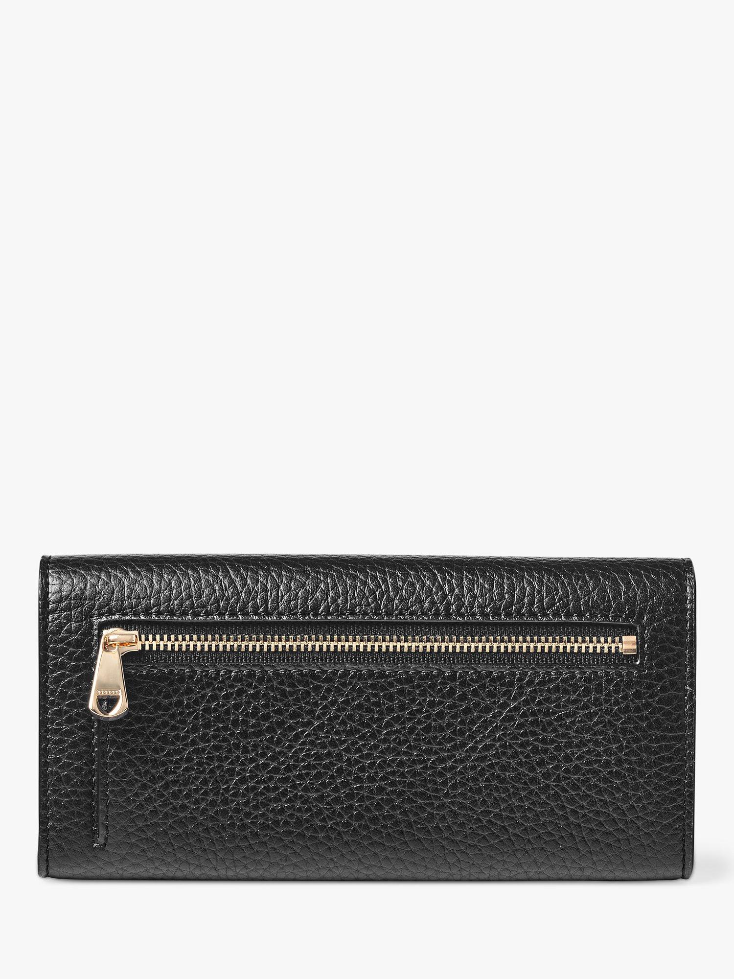 Product image 3 of 5, which shows Aspinal of London Essential Pebble Leather Purse, Black
