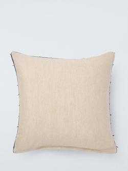 John Lewis Tassel Velvet Cushion - view 2, Navy
