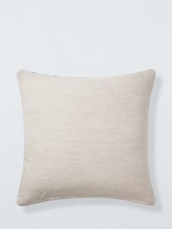 John Lewis Tassel Velvet Cushion - view 2, Teal