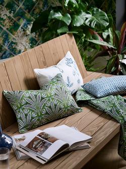Clarke & Clarke Attingham Furnishing Fabric - view 2, Cobalt/Green