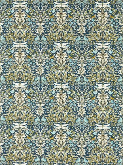 Clarke & Clarke Mirabell Furnishing Fabric, Midnight