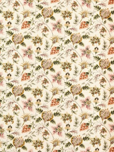 Clarke & Clarke Sizergh Furnishing Fabric, Blush/Sage