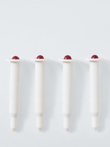 John Lewis Pop Up Poultry Timers, Pack of 4, White Multi White