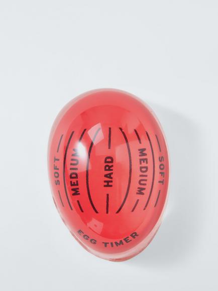 John Lewis Perfect Colour Changing Egg Timer, Bright Red, Red Bright