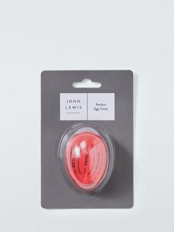 John Lewis Perfect Colour Changing Egg Timer, Bright Red - view 2, Red Bright