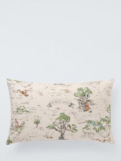 Disney Home x Sanderson Winnie the Pooh Hundred Acre Wood Cushion, Multi, Multi