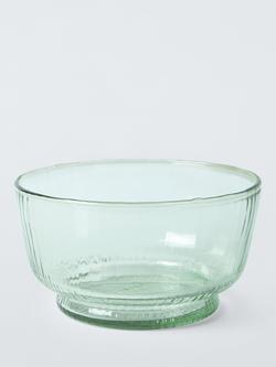 John Lewis Recycled Glass Dessert Bowl, 14cm, Green, 