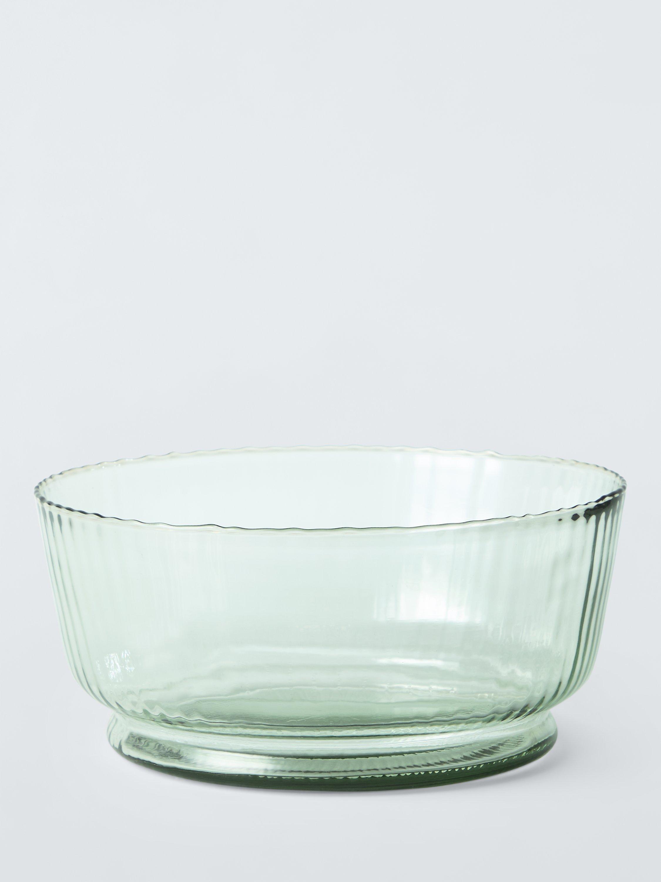 John Lewis Recycled Glass Serve Bowl 24.5cm Green