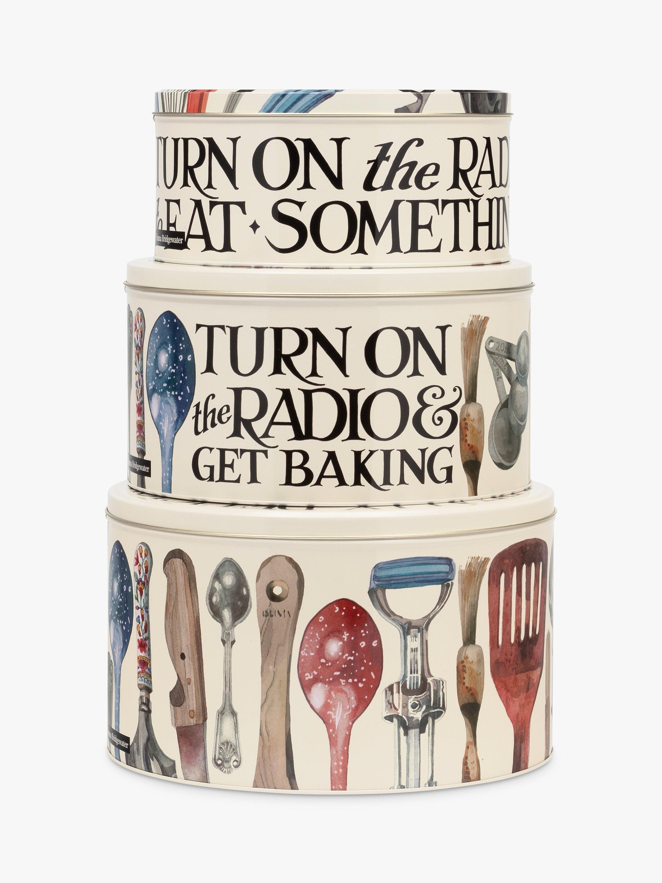 Emma Bridgewater Making & Baking Nesting Cake Tins, Set of 3, Multi
