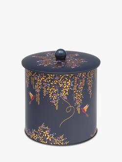 Sara Miller Chelsea Collection Hummingbird Biscuit Barrel, 5L, Navy, Navy