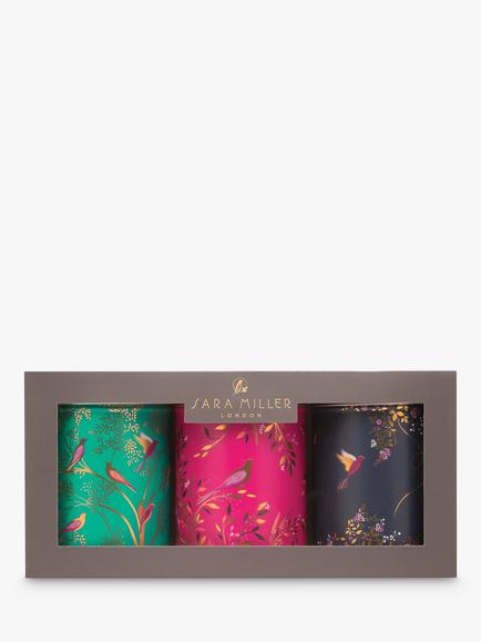 Sara Miller Chelsea Collection Birds Kitchen Storage Caddy, Set of 3, Assorted, Multi