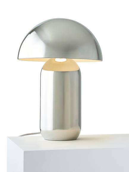 John Lewis Mushroom XL Table Lamp, Chrome