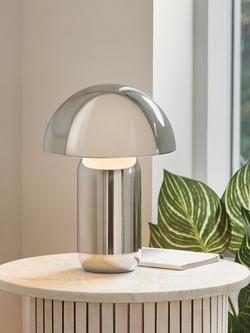John Lewis Mushroom XL Table Lamp - view 2, Chrome
