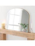 Yearn Delicacy Overmantle Wood Frame Wall Mirror, 69 x 91cm, Gold