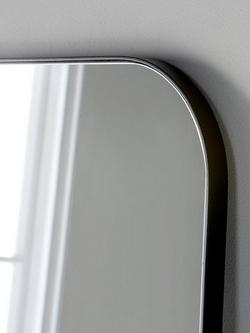 Yearn Larvik Overmantel Wall Mirror, 80 x 110cm - view 2, Black