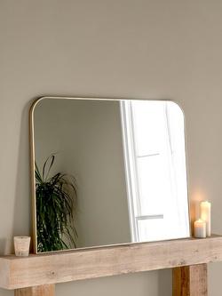 Yearn Larvik Overmantel Wall Mirror, 80 x 110cm, Gold