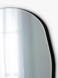 Yearn Organic Wall Mirror, 80 x 50cm - view 2, Black
