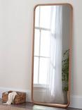 Yearn Sherwood Solid Oak Wood Frame Full-Length Wall/Leaner Mirror, 180 x 80cm, Natural