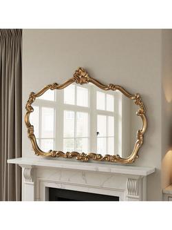 Yearn Renaissance Overmantel Wall Mirror, 81 x 122cm, Gold